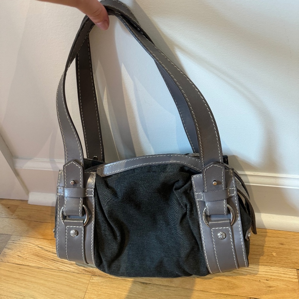Lancel Paris grey shoulder bag